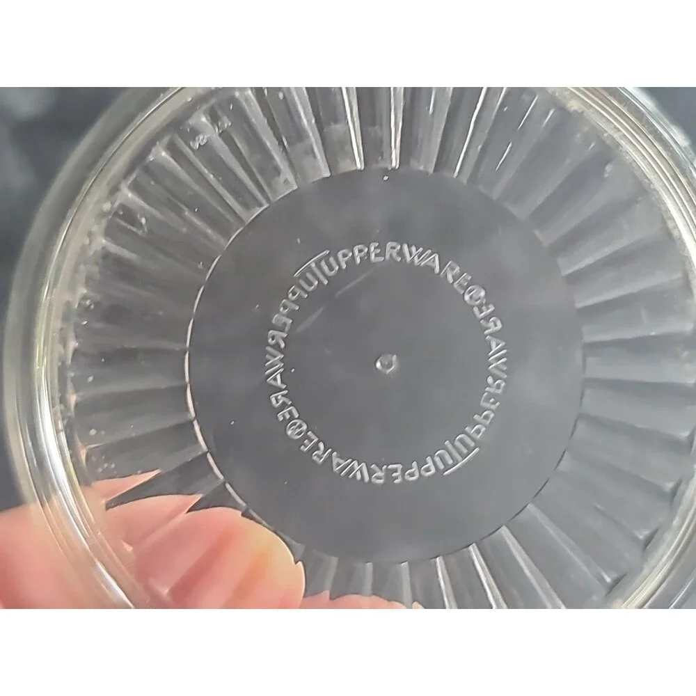 Tupperware Acrylic Clear Coasters Vintage, Set Of 7, READ Description